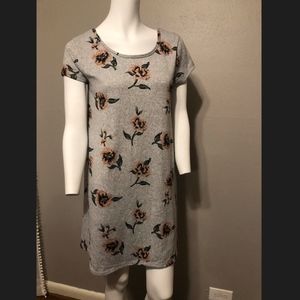 Floral printed cotton dress